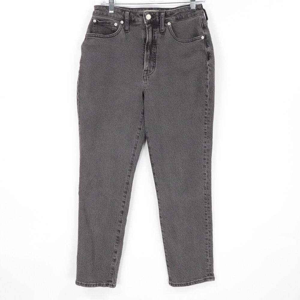 Madewell Jeans Womens 28 Black Curvy Perfect Vintage‎ High Rise Tapered Denim